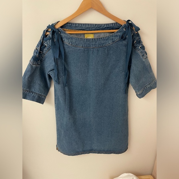 Maeve Anthropologie Mini Dress! 🩵 - Picture 4 of 8